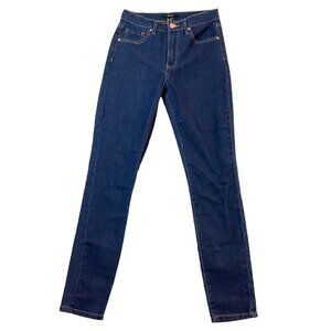 Forever 21 Womens Size 25 Jeans Mid-Rise Skinny Leg Blue Denim Jeans